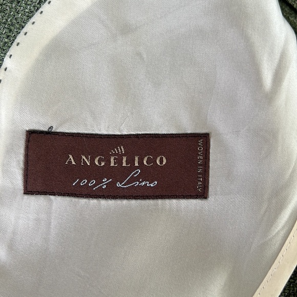 Suitsupply Mid Green Havana Linen Blazer Size 36 - Picture 11 of 13